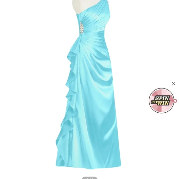 Azazie KAMILA, dark navy - Picture 2 of 3